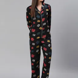 Moda Rapido Women Printed Night suit-picture-14