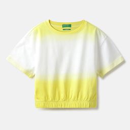 United Colors of Benetton Girls Ombre Pure Cotton Top-picture-0