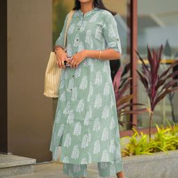 KALINI Women Floral Printed Regular Kurta with Palazzos-58