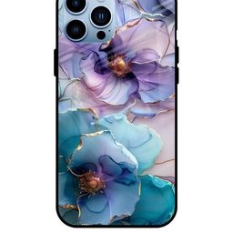 QRIOH Floral Printed iPhone 13 Pro Back Case Mobile Accessories-image-52