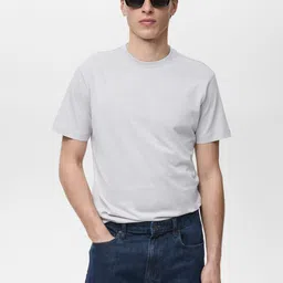 MANGO MAN Pure Cotton Slim Fit T-shirt-picture-4