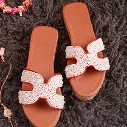 Soul Roots Women PU Wedge Peep Toes with Bows-image-9