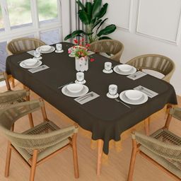 Myntra Elegant Homes Black Waterproof Plastic 6-Seater Table Cover-47