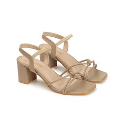 DressBerry Textured Party Block Sandals-picture-3