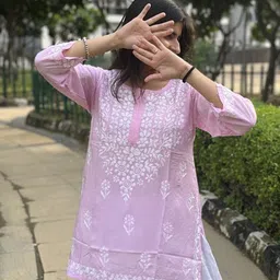 Everything In Chikankari Embroidered Chikankari Modal Chikankari Kurti-picture-47