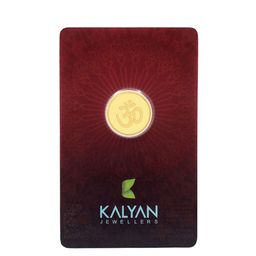 Kalyan Jewellers 24K (999) Purity OHM Gold Coin 2 Gms-image-25