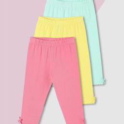 max Infant Girls Pack Of 3 Ankle-Length Leggings-14