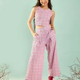 Cherry & Jerry Girls Checked Top with Trousers-image-30