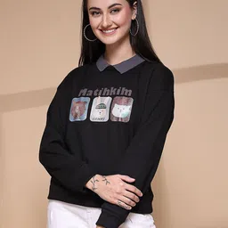Thirty Threads Women Grpahic Printed Pullover Sweatshirt-picture-2