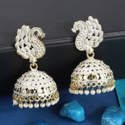 Anouk Contemporary Jhumkas Earrings-image-41