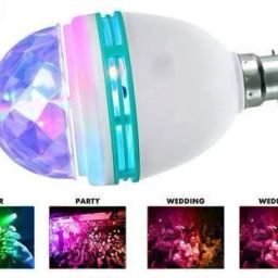 easy way LED Light Auto Rotating Party Home Decoration Lamp Single Disco Ball Single Disco Ball image 2