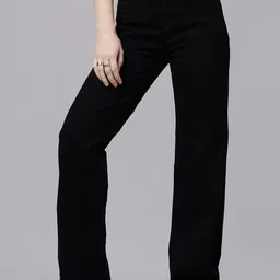 ZUYA Women Comfort Wide Leg High-Rise Jeans-picture-1