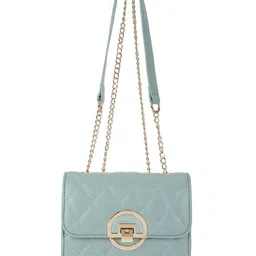 Fastrack Textured PU Structured Sling Bag with Quilted image 1