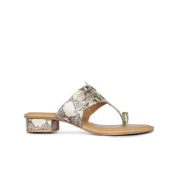 Inc 5 Printed Ethnic Block Sandals with Bows image 2
