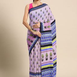 BUTA BUTI Ethnic Motifs Printed Pure Cotton Saree-picture-11