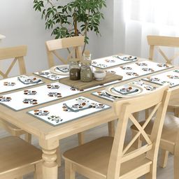 ROMEE Set Of 13 White & Floral Printed Table Linen Set image 4