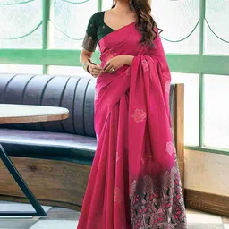 BerMondsey Woven Design Zari Banarasi Saree-picture-27