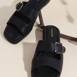 Chemistry Women Open Toe Flats with Buckles-picture-49