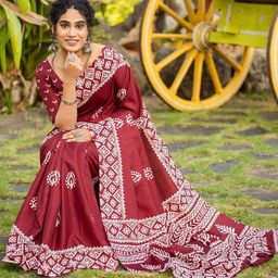 Anouk Rustic Ethnic Motifs Bagh Saree image 5