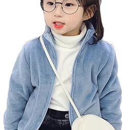 Babymoon Unisex Kids Faux Fur Trim Fleece Parka Jacket-54