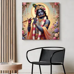 999Store Blue & Grey 1 Piece Wood Religious Wall Paintings-18