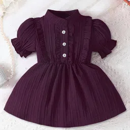 YK Puff Sleeve Fit & Flare Dress-picture-48