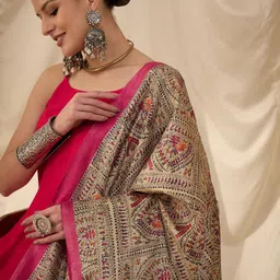 InWeave Women Regular Kurta with Palazzos & With Dupatta image 4