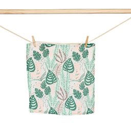 cocoon care Green & Pink Plants Print Bamboo Cotton Face Towel-image-81
