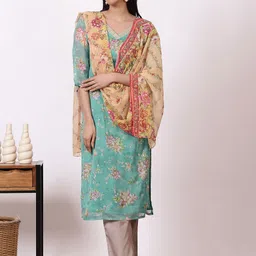 AURELIA Floral Printed Georgette Dupatta image 2