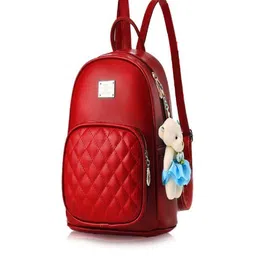 KRITVI PU Women Solid Backpacks-image-52