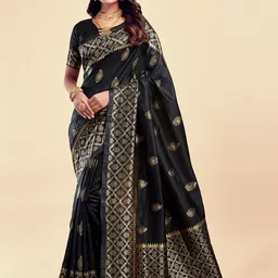 AVANTIKA FASHION Woven Design Zari Pure Silk Kanjeevaram Saree-47