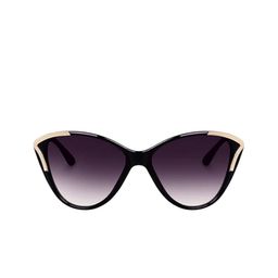 SPADEACES Women Cateye Sunglasses with Polarised & UV Protected Lens -SP New Cateye Black-42