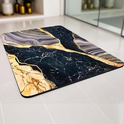IVAZA Unisex Lavender And Gold Color Anti Slip Silicone Material Bath Mats For Bathroom-image-7