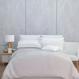 HAPPY HUES White Striped 380 GSM Double Bed Blanket-image-19