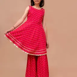 NYPA Girls Printed Kurta with Sharara-image-32