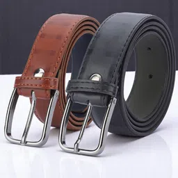 Provogue Men Pack Of 2 Formal Belt-48