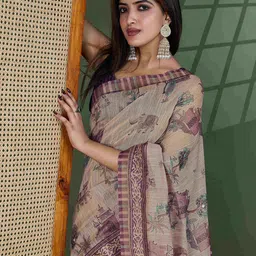 all about you Kalamkari Pure Cotton Saree-picture-39