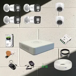Clocite HIKVISION 3K (5MP) 2 Dome 4 Bullet Cameras (Color Night Vision+Audio) + 8CH DVR Security Camera-picture-3