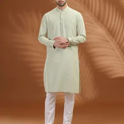 Modi Kurta Men Solid Daily Cotton Straight Kurta-picture-8