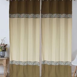 Dekor World Multicoloured Set of 2 Window Curtain-48