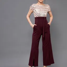 Miss Chase Basic Jumpsuit with Embellished-4