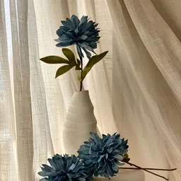 Mason Home Blue & White One Stem Dali Dahlia Artificial Flower image 4