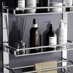 GLOXY Silver-Toned Stainless Steel Bathroom Accessories Holder-picture-34