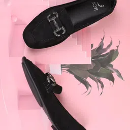 Jove Women PU Comfort Insole Loafers-image-35
