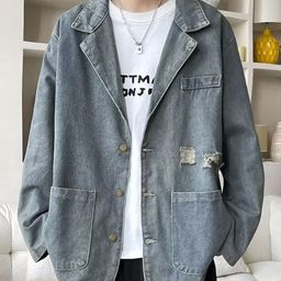 StyleCast x Revolte Men Lightweight Open Front Jacket-17
