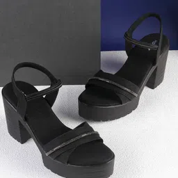 Mochi Women Embellished Platform Sandals-image-77
