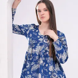 KALAMIR Women Floral Printed Cotton Top-picture-30