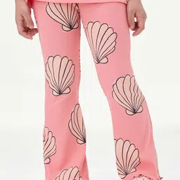 Marks & Spencer Girls Printed Flare Leggings-image-88