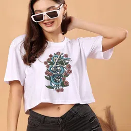 SWIFTLY Women Printed Bio Finish Pockets T-shirt-image-24