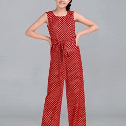 BAESD Girls Printed Culotte Jumpsuit-image-38